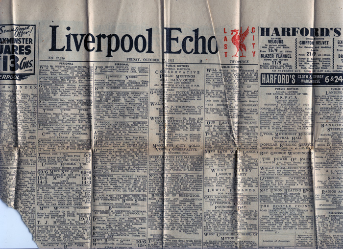 Hidden Treasures - Liverpool Echo, 1951 - The Skittish Library